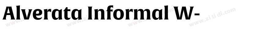 Alverata Informal W字体转换 Alverata Informal W字体转换
